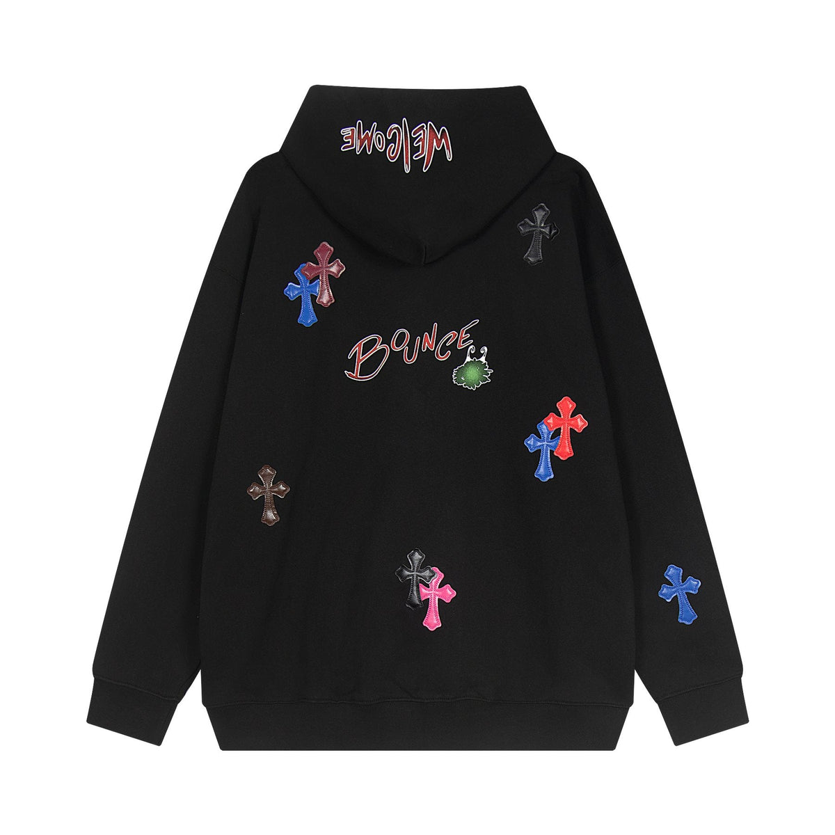 Chrome Hearts Cross Graphic Pullover Hoodie - Black
